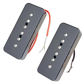 2pcs P90 Neck&Bridge Guitar Pickups 50mm/52mm Pole Spacing for LP  Guitar