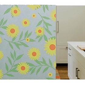 Mua 5M Giấy Dán Kính Họa Tiết hoa hướng dương  Không Cần Keo -  Khổ 45cm