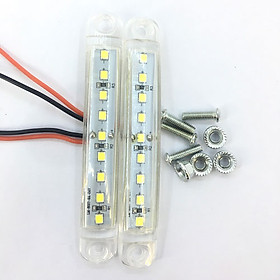 Bộ 2 Đèn Led 9 Mắt Cực Sáng 10 Cm-Màu Trắng