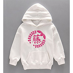 Áo Hoodie Trẻ Em WinBeen Hoa Tử Đằng Thanh Gươm Diệt Quỷ Form Rộng Vải Nỉ Dầy Ấm Phong Cách Manga