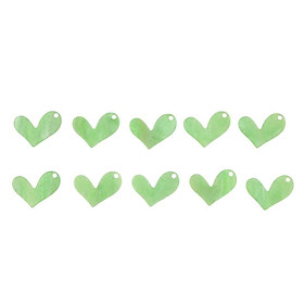 Leaning Heart Shape Acetate Acrylic DIY Earring Beads Craft