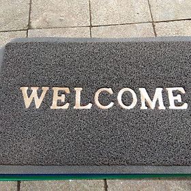 Mua Thảm Nhựa Chùi Chân Welcome 40x60cm nhựa PVC 3A chống trơn trượt  sang trọng  bền đẹp