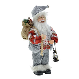 30cm Standing Santa Doll Christmas Figure Figurine for Home Decor