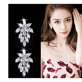 BÔNG TAI NỮ BẠC 925 TRANG SỨC CAO CẤP NO.93 HOA TAI NỮ ĐẸP HT25