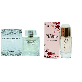 Combo nước hoa cao cấp độc quyền damode silver essence 45ml nam glam n chic 40ml nữ