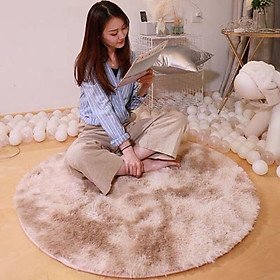 Mua Thảm Lông Trải Sàn Hình Tròn ( Đường Kính 1M ) - Loang Be