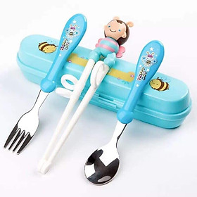 Mua Bộ thìa dĩa đũa tập ăn dặm cho bé - hàng full hộp siêu xinh