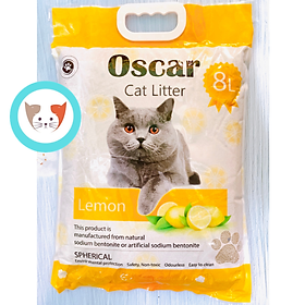 Cát Vệ Sinh Oscar 8L (lít) Cho Mèo - Siêu vón cục nhanh - Khử Mùi - Ít Bụi