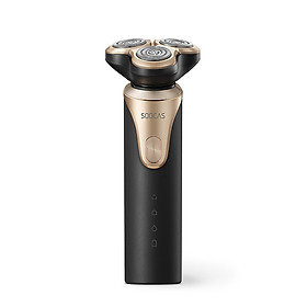 Dao Cao Điện Không Dây Chống Nước 3 Đầu Cạo Cho Nam Xiaomi Mijia SOOCAS S3 Đen