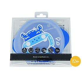 Bát tập ăn silicon có nắp Marcus & Marcus Lucas
