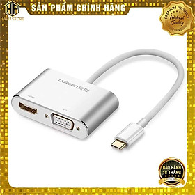 Mua Cáp chuyển USB-C sang HDMI +VGA Ugreen 50317 chính hãng - Hàng Chính Hãng