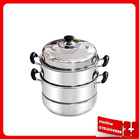 Mua Nồi Hấp Inox 3 Tầng 28Cm Đa Năng Nhà Bếp - Loại Tốt