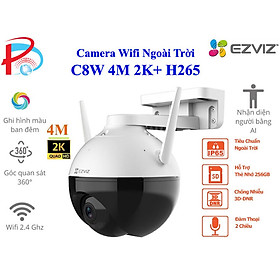 Camera Wifi Trong Nhà Ngoài Trời PTZ EZVIZ C8W 4MP 2K+ Quay Quét 355 độ Tích Hợp Ai - Đàm Thoại 2 Chiều - Có Màu Ban Đêm - Hàng Chính Hãng
