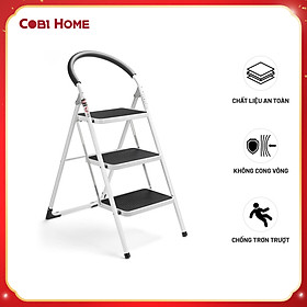 Mua Thang gấp thép 3 bậc - Bền bỉ  chịu lực tốt  gấp gọn tiện lợi  tiết kiệm không gian - Hàng nhập khẩu chính hãng