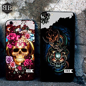 Ốp lưng kính cường lực dành cho iphone 6 / 6s / 6 plus / 6s plus hình in tử thần
