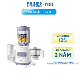 Mua Máy xay sinh tố PHILIPS HR2223 /00 700W full phụ kiện cối nhựa - Hàng Chính Hãng