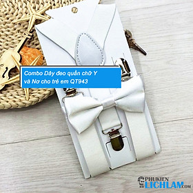 Combo dây đeo quần chữ y và nơ cho trẻ em qt943