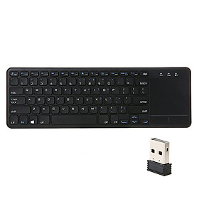 Bàn Phím Touchpad USB Không Dây 2.4g Cảm Ứng Đa Điểm Siêu Mỏng Dành Cho AnDroid TV Thông Minh Máy Tính Xách Tay PC