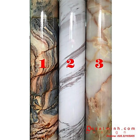 Combo Giấy dán tường vân đá marble stone dày dặn SANG TRỌNG (khổ 60cm)