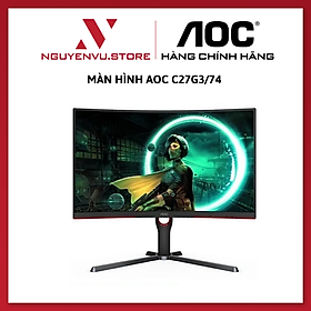 Mua Màn hình AOC C27G3/74 (27 inch/VA/165Hz/1ms/300nits/HDMI+DP+Audio/Cong) Hàng chính hãng công ty