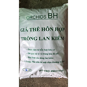 Giá thể hỗn hợp trồng lan kiếm ORCHIDS BH túi 6 lít