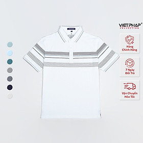 Áo Polo Nam VIỆT PHÁP Form Luxury - Thun 4 Chiều Lạnh lịch lãm, sang trọng 35698