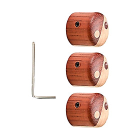 Speed Control Knobs Wooden Guitar Tone Volume Timbre Knobs for Indoor