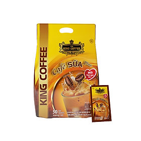 Cà Phê Sữa Hòa Tan 3IN1 KING COFFEE - Túi 50 gói x 20g