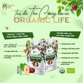 Táo Đỏ Tân Cương hữu cơ Organic Life 500g ( TÁO HOTAN ) - Đặc sản nổi tiếng Tân Cương