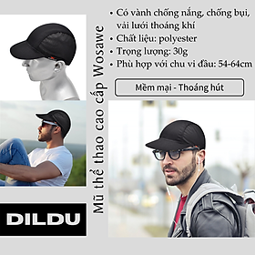 Nón thể thao - mũ thể thao ngoài trời WOSAWE cao cấp - chơi đánh Golf, cưỡi ngựa, câu cá, các hoạt động ngoài trời - chống nắng chất liệu khô thoáng