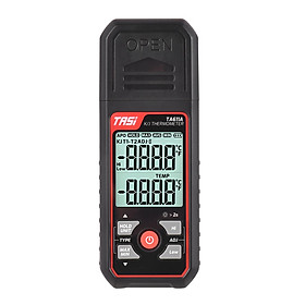 TASI TA611B K/J Thermometer Thermocouple -200~1372℃/ -328~2501℉ Handheld Digital LCD Temperature Meter with Hi & Low Alarm Dual Channels with 2pcs K-type Thermocouple Probes