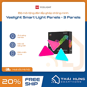 Hình ảnh Đèn lắp ghép cao cấp thông minh - Yeelight Led Panels, Combo 6-9 tấm tam giác 16 triệu màu, hàng chính hãng.