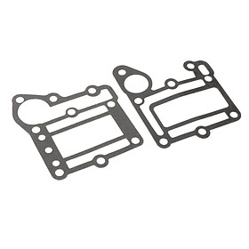 2 Pieces Exhaust Jacket Gasket 6E0-41112-A1 6E0-41114-A0 Exhaust Inner Cover Gasket for 2T 4HP 6E0, Model, Gaskets Set