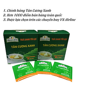 Hình ảnh Trà Xanh Túi Lọc Tân Cương Xanh - Trà túi lọc thượng hạng, dùng pha chế, tiện lợi dùng văn phòng, đi công tác