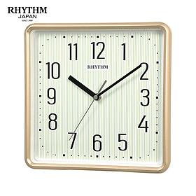 Đồng hồ treo tường Nhật Bản Rhythm CMG598NR13- Kt 25.2 x 25.2 x 4.3cm, 500g Vỏ nhựa. Dùng Pin.