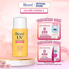 Bioré Sữa Chống Nắng Bảo Vệ Hoàn Hảo DƯỠNG ẨM Biore UV SPF50+/PA+++ 25ML