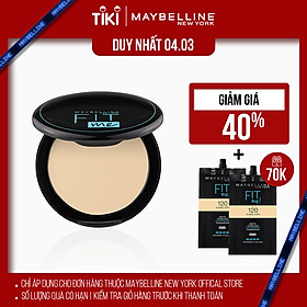 Phấn Nền Kiềm Dầu Chống Nắng 12H SPF 28 PA+++ Mịn Lì Lâu Trôi Fit Me Maybelline New York Compact Powder 6g