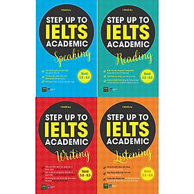 Hình ảnh Combo 4Q Sách Luyện Thi Ielts: Step Up To Ielts Academic Reading + Step Up To Ielts Academic Speaking + Step Up To Ielts Academic Listening + Step Up To Ielts Academic Writing