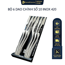 Mua Bộ 6 dao ăn bít tết inox DandiHome 2020 cao cấp  sang trọng  tinh tế