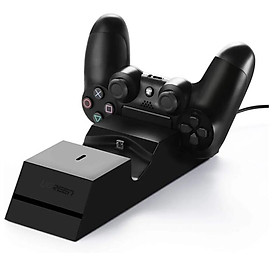 Mua sạc đôi tay cầm PS4 không dây màu đen Play station 4 Ugreen 1TH40547ED  hàng chính hãng