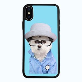 Ốp Lưng Kính Cường Lực Dành Cho Điện Thoại iPhone X Puppy Cute Mẫu 7