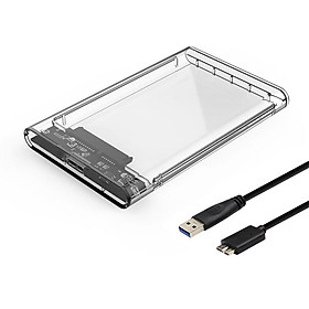 Hình ảnh Hộp Đựng Ổ Cứng  Di Động HDD Box 2.5 VINETTEAM USB 3.0 Nhựa Trong Suốt Tốc Độ 5gbs-3297-Hàng Chính Hãng