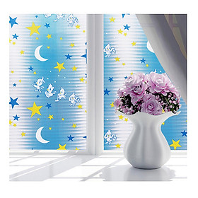 Mua Cuộn 5 Mét Decal Giấy Dán Kính Mặt Trăng Và Thú (5 Mét dài x 0.45 Mét Ngang)