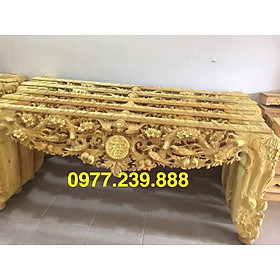 Mua sập thờ mai điểu gỗ mít chân 24cm