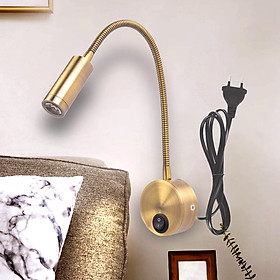 Đèn đọc sách chiếu tranh gắn tường hiện đại thân gân xoắn RO1418(Tặng kèm dây nguồn)
