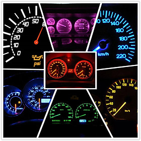 10 Pieces Car T5 3030 Instrument Panel 3LED Light with Twist Sockets