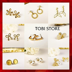 Ảnh shop chụp - Bông Tai Nữ Mạ Bạc 925 Khuyên Tai Tòn Ten Nữ Đơn Giản Sành Điệu Thời Trang Cá Tính Trẻ Trung Giá Rẻ