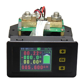DC 500v 100A 200A 300A 500A 1.8inch Color LCD Combo Meter Voltage Current KWh Watt Meter Capacity Power Monitoring