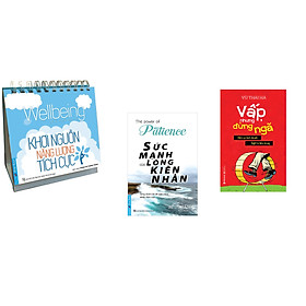 Combo 3 cuốn sách: Khơi Nguồn Năng Lượng Tích Cực + Sức Mạnh Lòng Kiên Nhẫn + Vấp nhưng đừng ngã