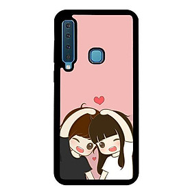 Ốp lưng cho Samsung Galaxy A9 2018 mẫu Anime Couple - Hàng chính hãng
